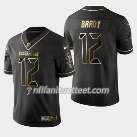 Miesten Tampa Bay Buccaneers NFL Pelipaita Tom Brady 12 Nike Musta Golden Edition